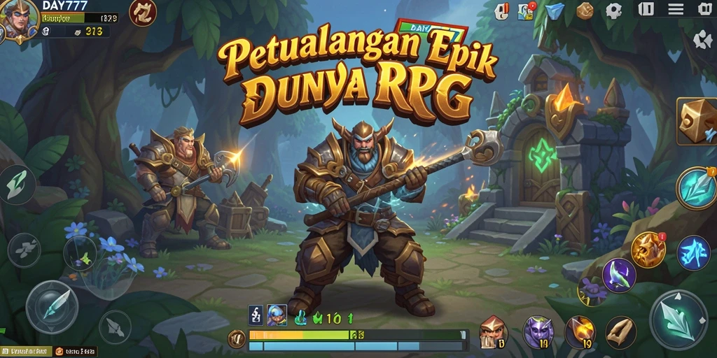 Tampilan screenshot DAY777 menampilkan aksi yang mendebarkan dalam game RPG.
