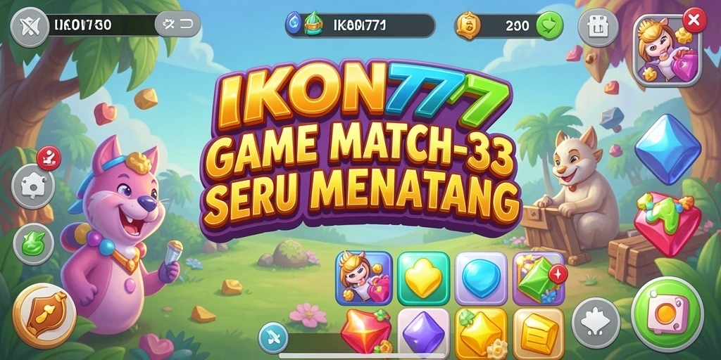 Screenshot gameplay IKON777 menampilkan kombinasi warna cerah dan tantangan menarik.