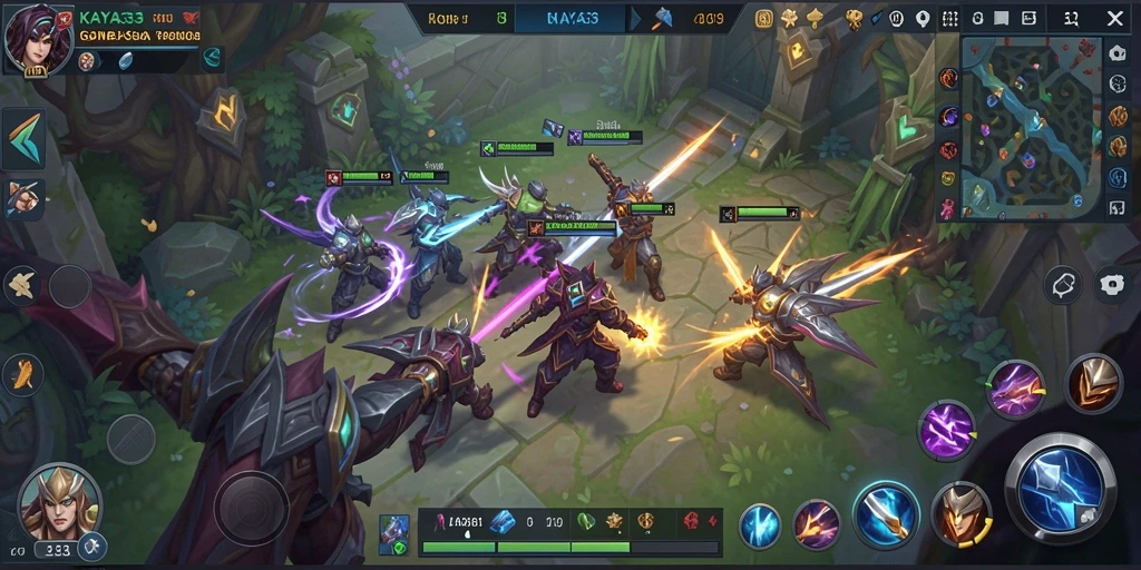 Gameplay KAYA33 yang seru dan menantang di arena MOBA.
