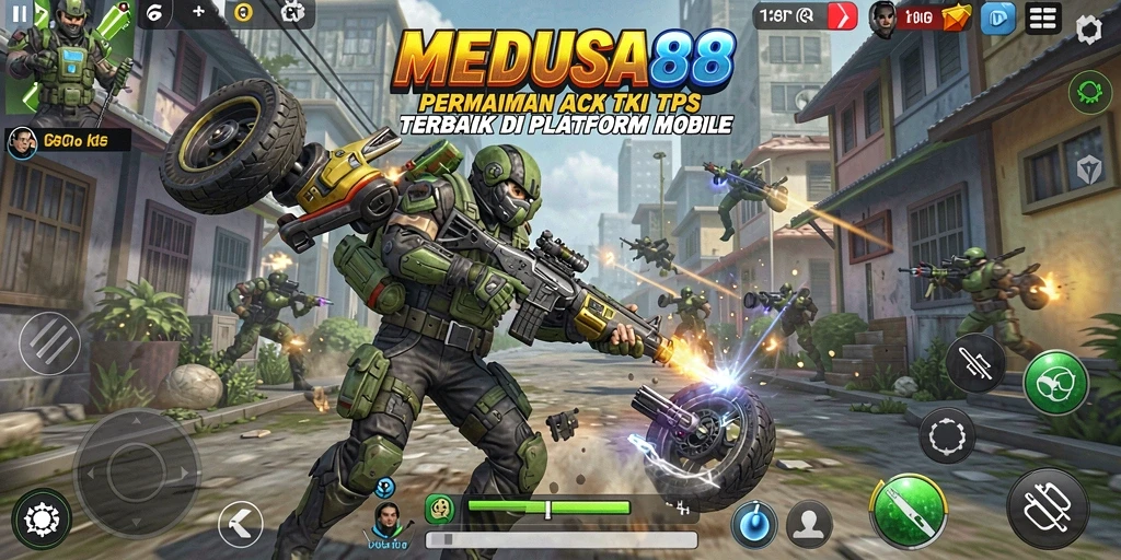 Screeenshot MEDUSA88 menampilkan gameplay TPS yang mendebarkan.