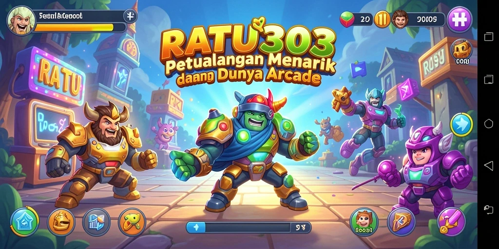 Tampilan gameplay utama RATU303 yang seru dan menantang.