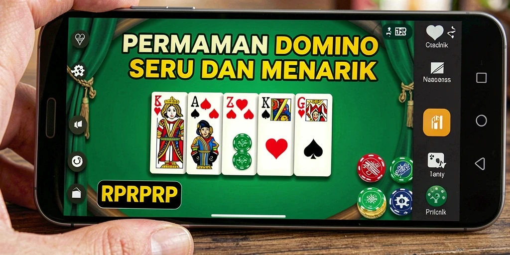 Tampilan menarik dari gameplay Domino di RPRPRP.