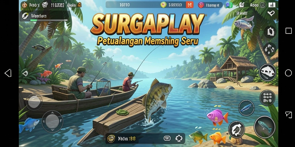 Tangkapan ikan besar dan keseruan dalam SURGAPLAY.