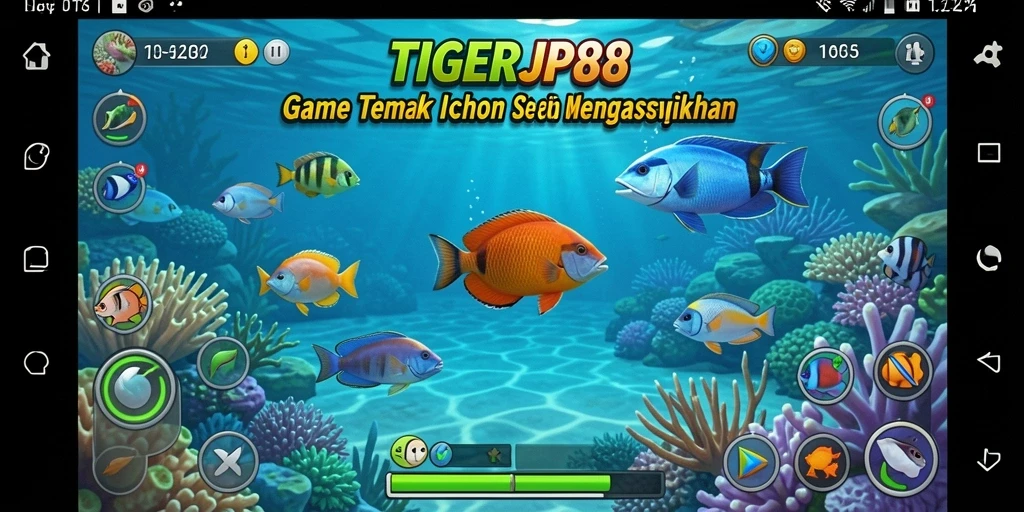 Tampilan gameplay seru di TIGERJP88 dengan aksi tembak ikan.